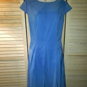 AGB Baby Blue Short Sleeves Polyester/Spandex Dres